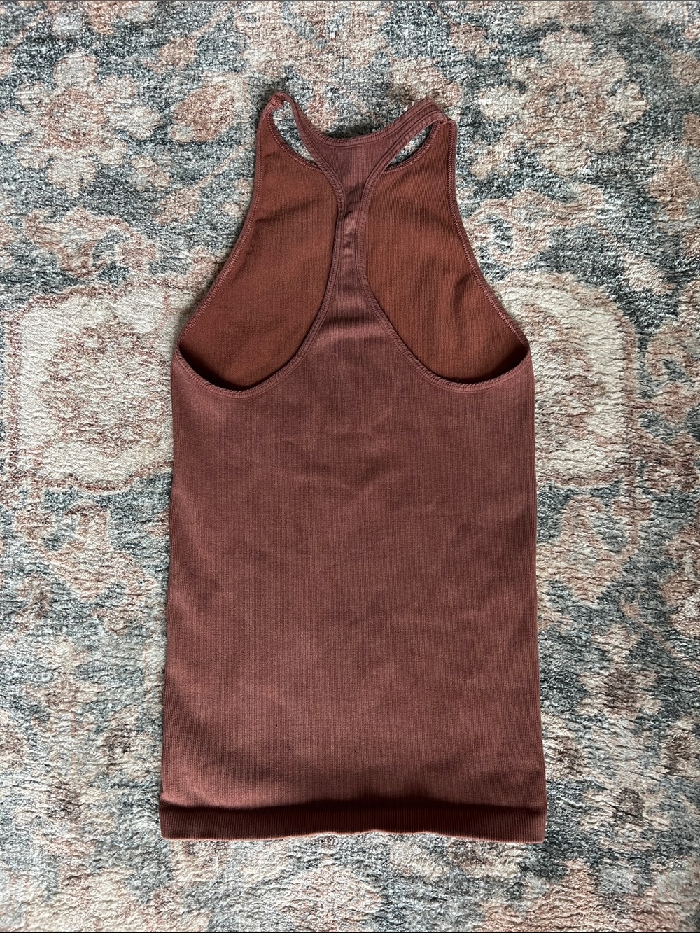 FP Movement Ribbed High Neck Tank - Rust Brown - Picture 2 of 4
